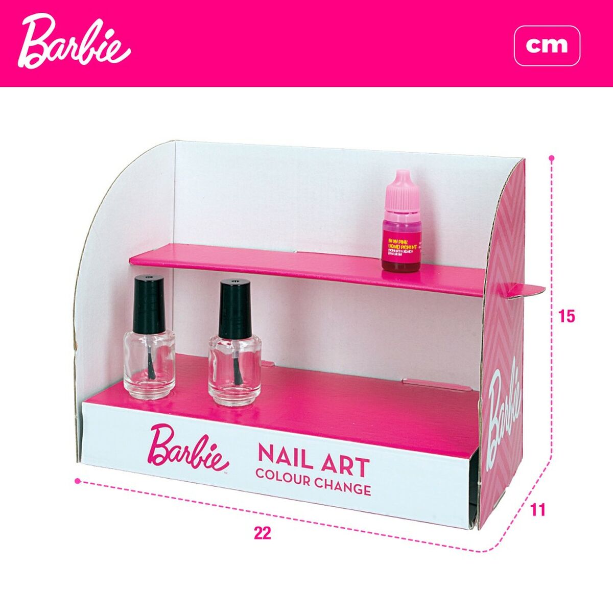 Kit to create Makeup Barbie Studio Color Change Nagellack 15 Delar